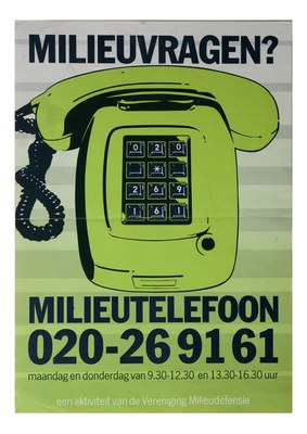 Milieudefensie started the Milieutelefoon (Environmental Line) in 1987