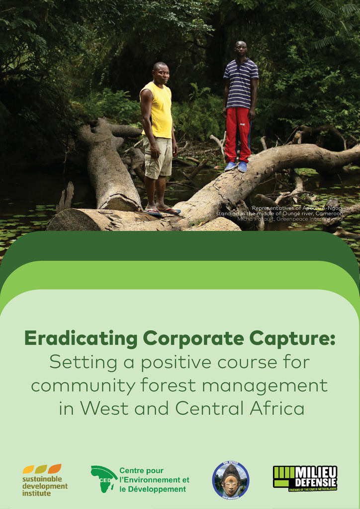 Voorbeeld van de eerste pagina van publicatie 'Companies are violating the rights of Africans through logging'