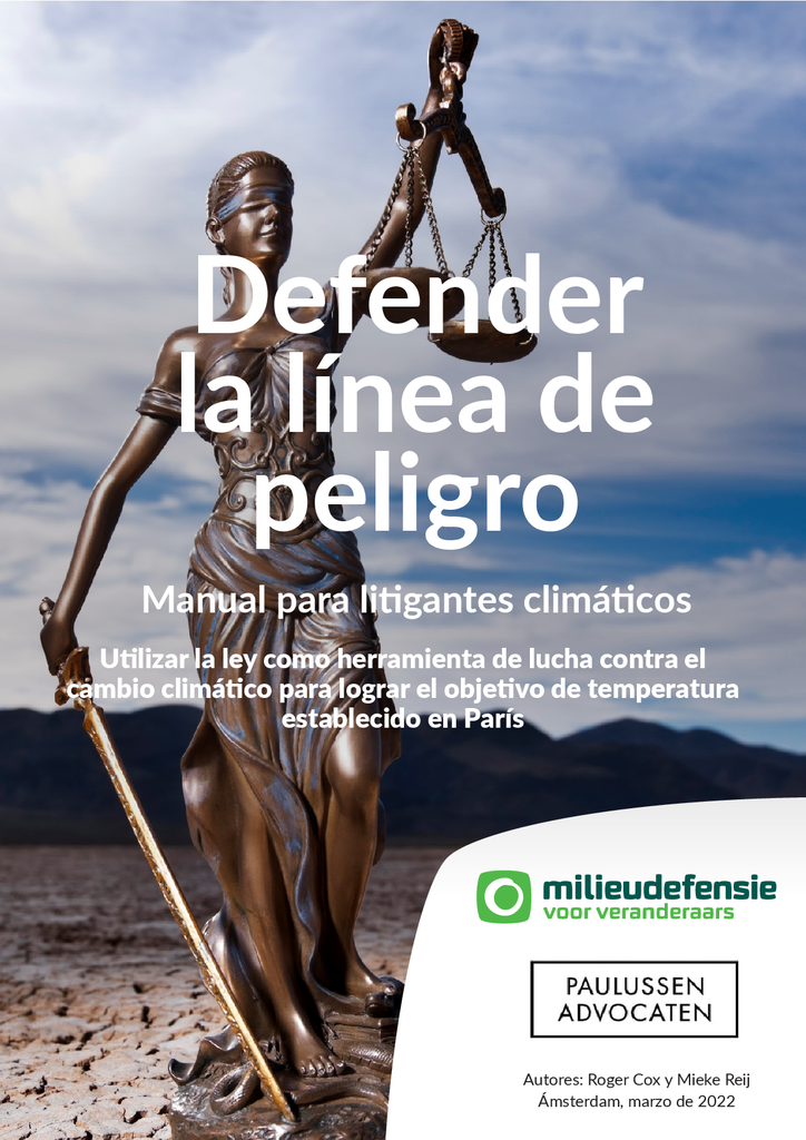 Voorbeeld van de eerste pagina van publicatie 'Defender la linea de peligro'