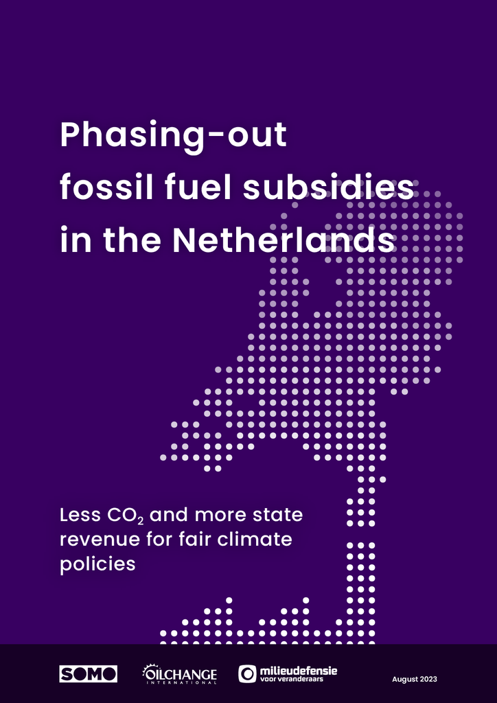 Voorbeeld van de eerste pagina van publicatie 'Investigation reveals: major polluters benefit from €37.5 billion in fossil fuel subsidies'