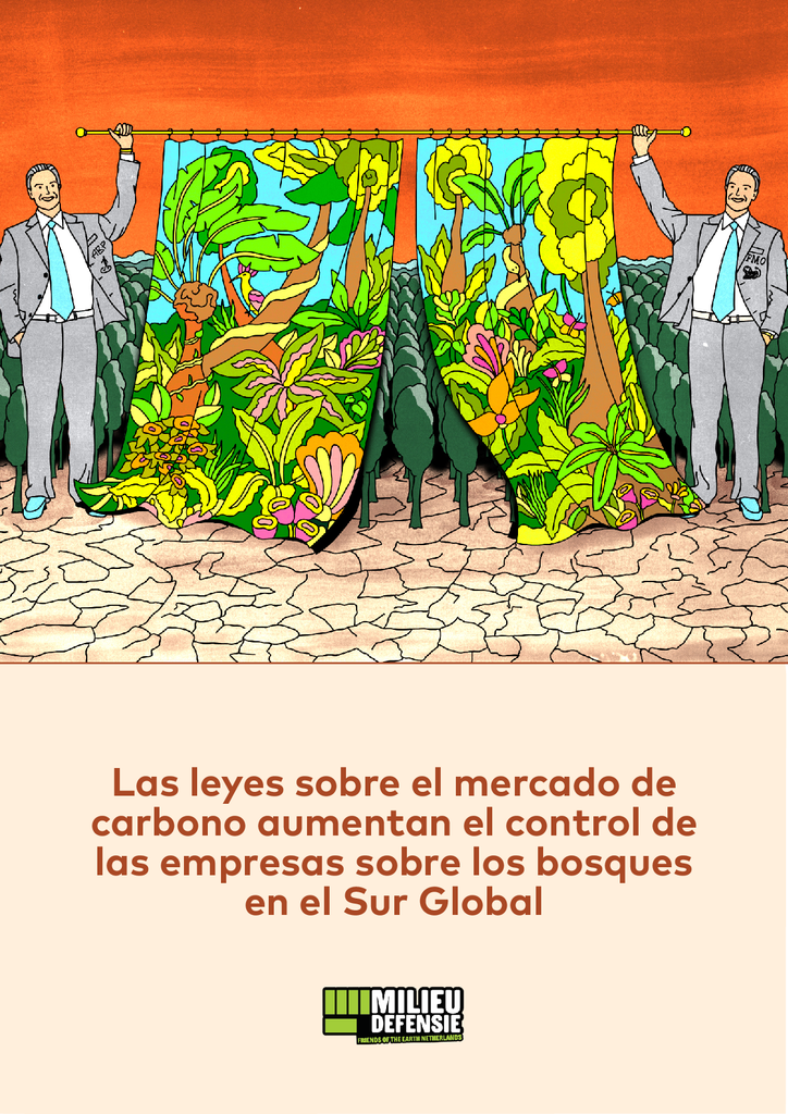 Voorbeeld van de eerste pagina van publicatie 'New carbon offset laws in the global South facilitate more corporate land grabs - Spanish'