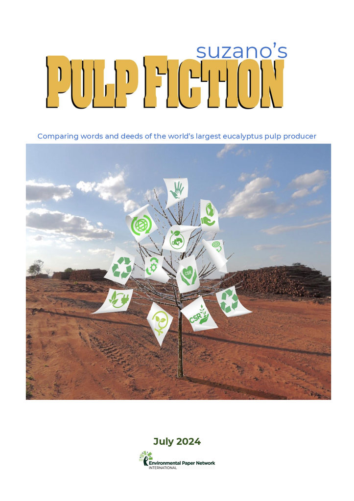Voorbeeld van de eerste pagina van publicatie 'Paper producer Suzano causes large-scale deforestation'