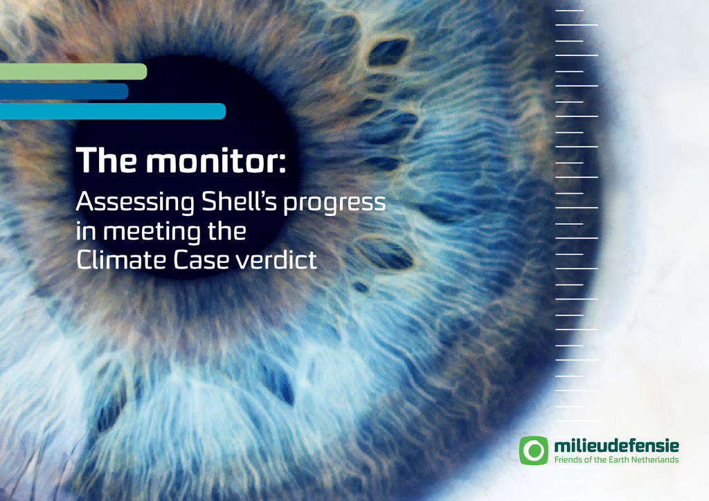 Voorbeeld van de eerste pagina van publicatie 'The Monitor: Assessing Shell's progress in meeting the Climate Case verdict'